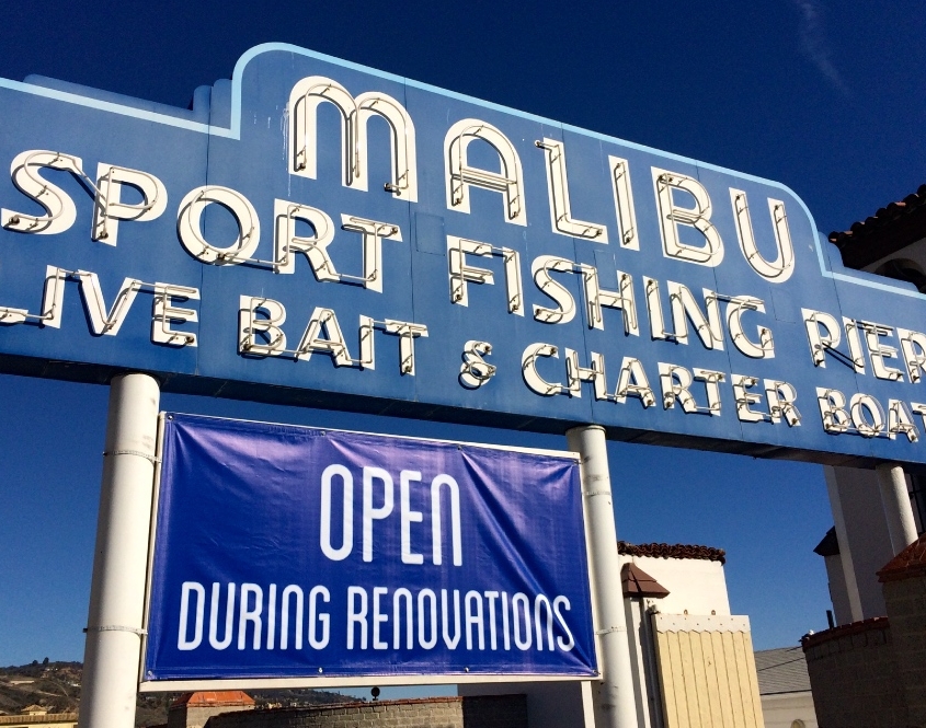 Malibu Sign on Corporate Retreat